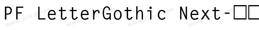PF LetterGothic Next字体转换